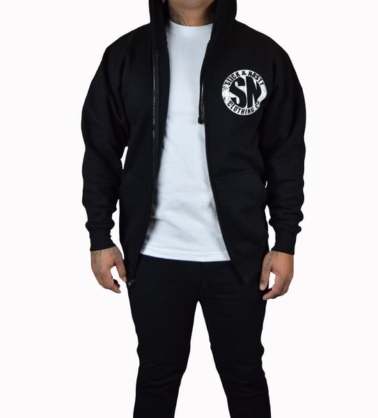 Image of Slick & Nasty Classic Logo Zip - Up Hoodie