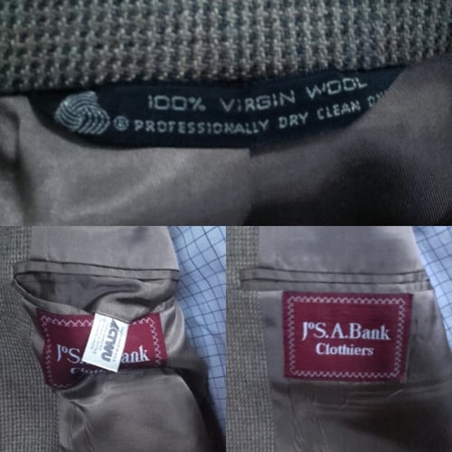Image of 40R Vintage Jos. A Bank Pure Virgin Wool Ivy Style Sport Coat (with Trousers)