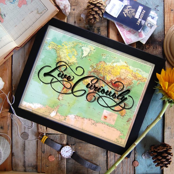 Image of Live Curiously Print