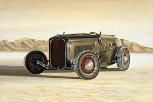 Image of Salt Flats Roadster / Metal Print
