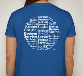 Image of Global Year of Service Tee Blue