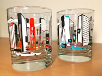 "Touring the Town" Cocktail Glass Set