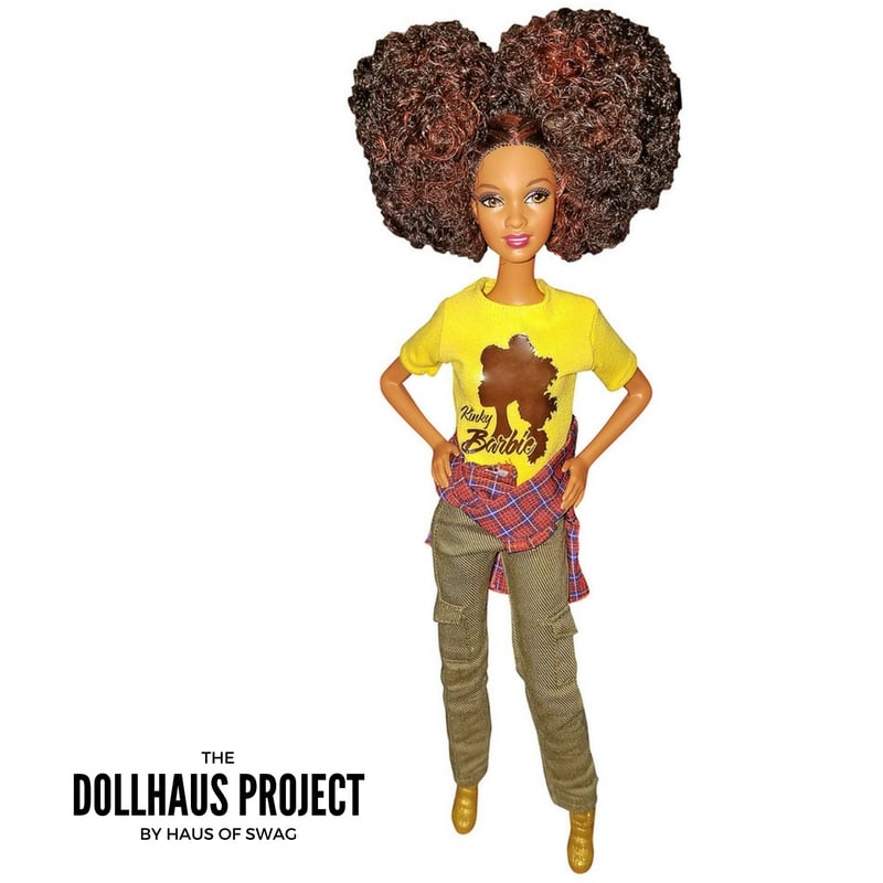 Kinky Barbie | Afro Puff Fashion Collector Doll | Haus of Swag