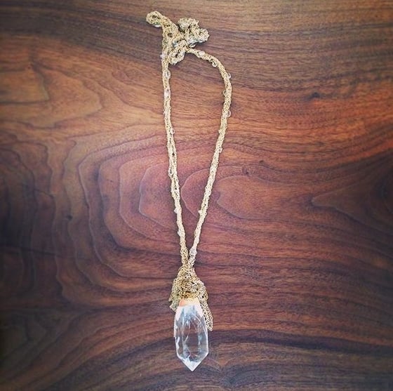 Image of Crystal amulet necklace