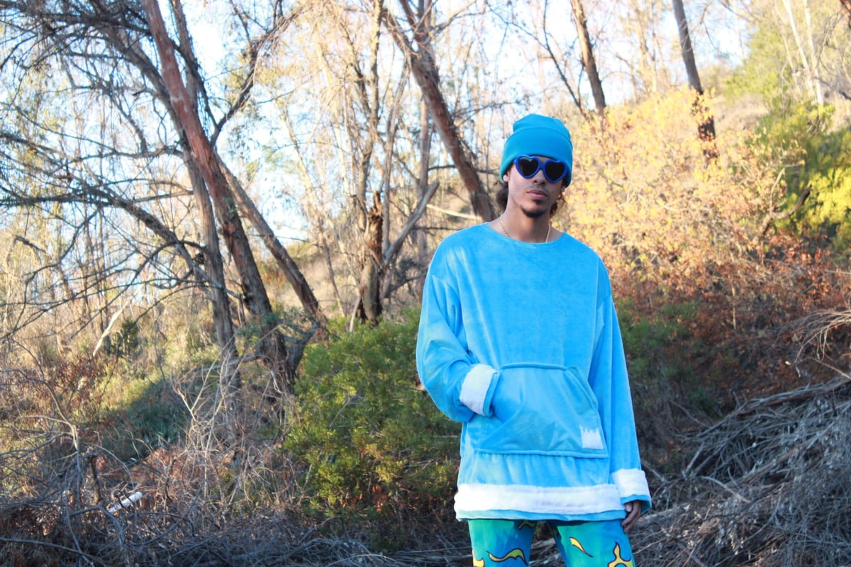 Image of Light Blue Minky Crewneck