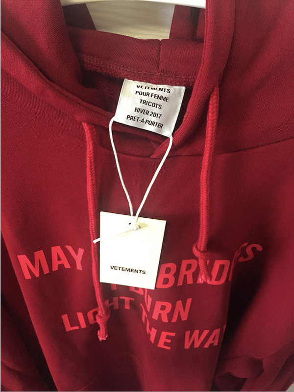 Image of VETEMENT HOODIE