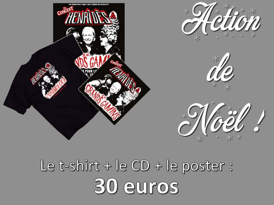 Image of T-shirt + CD + poster "Henri Dès & Ze Grands Gamins"