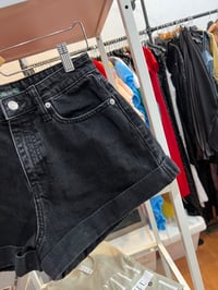 Image 3 of Target black wash shorts 