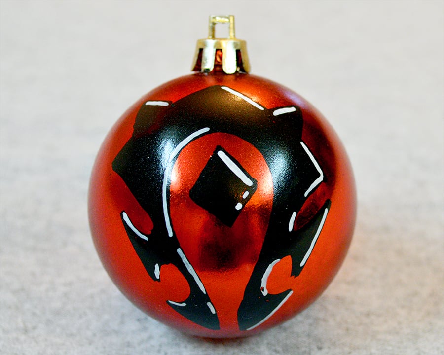 Image of World of Warcraft Ornament - Horde Christmas Decoration - For the Horde Christmas Ornament
