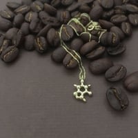 Image 2 of tiny caffeine necklace