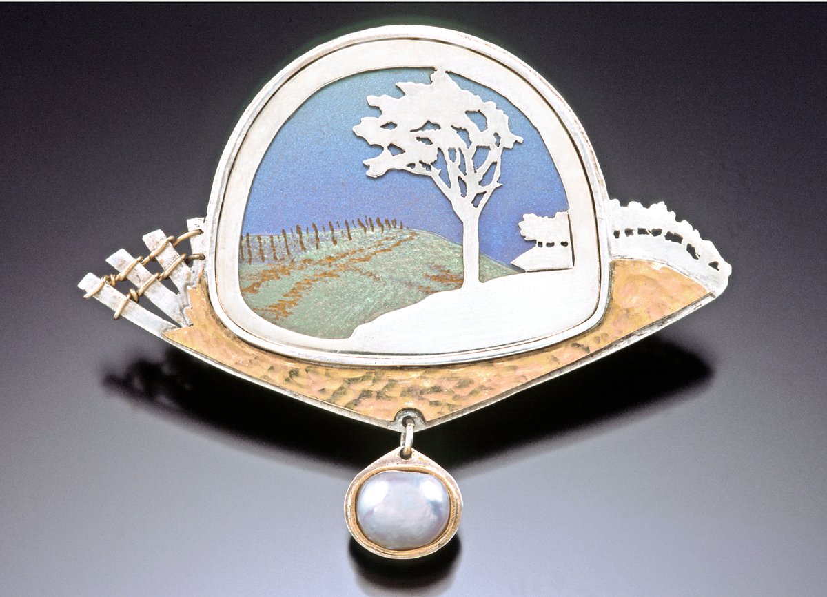 Image of "And the Wind in My Hair" pin/pendant