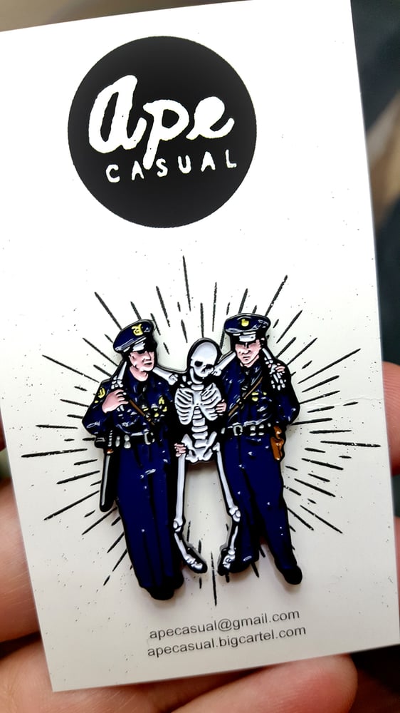 Image of Nothing To See Here - 1.5" Soft Enamel Pin