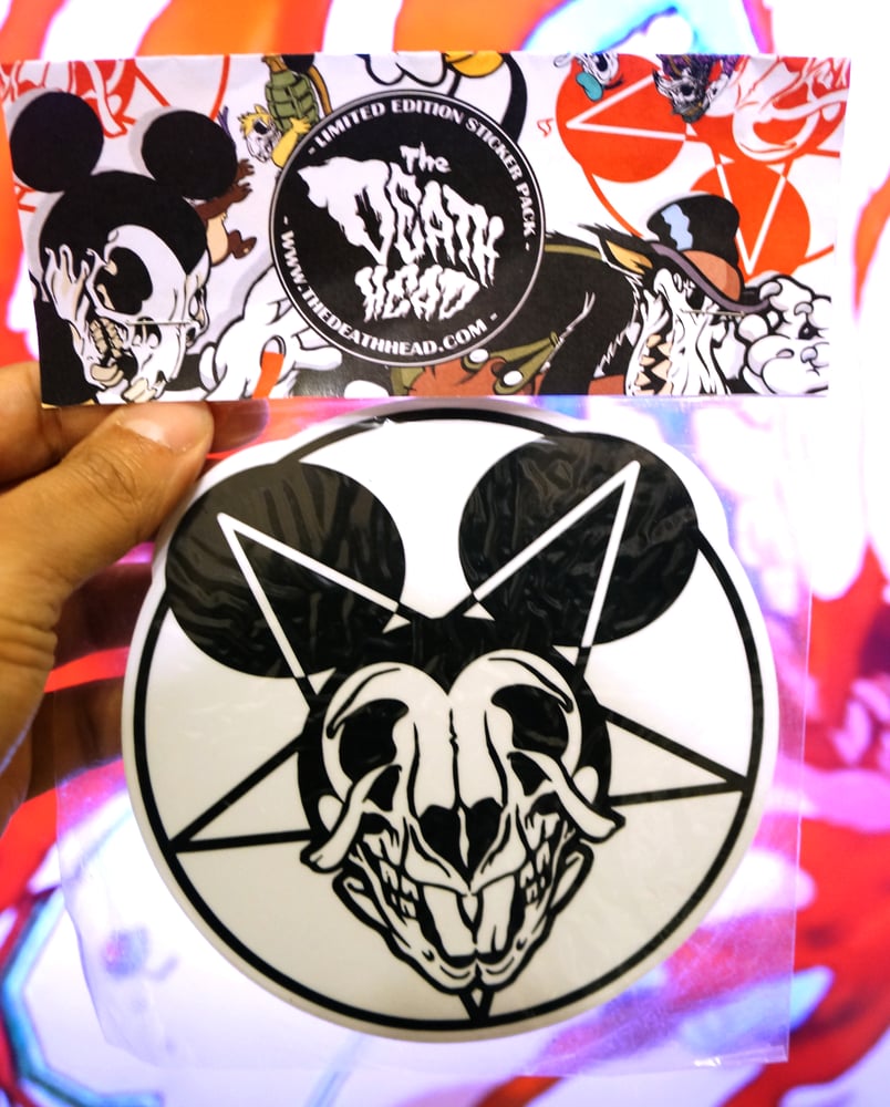 Image of Baphomet Mickey Sticker Pack