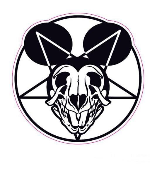 Image of Baphomet Mickey Sticker Pack