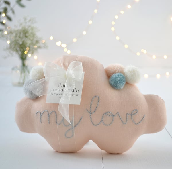 Image of Nuage "my love" pêche