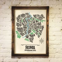 Image 2 of ROMA - Typographic Map