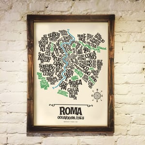 Image of ROMA - Typographic Map