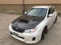 Image 1 of GR/GV OEM dry carbon hood ('08-'14 Impreza/ Wrx/STI)