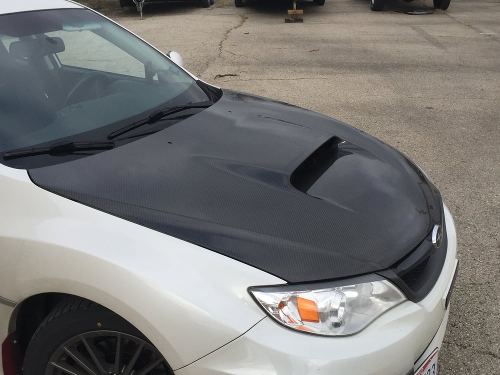 GR/GV OEM dry carbon hood ('08-'14 Impreza/ Wrx/STI)