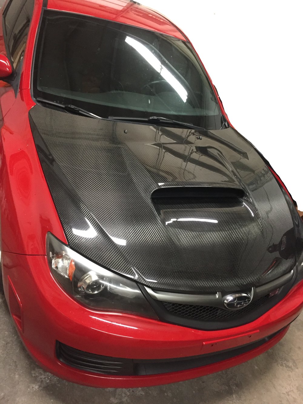 GR/GV OEM dry carbon hood ('08-'14 Impreza/ Wrx/STI)