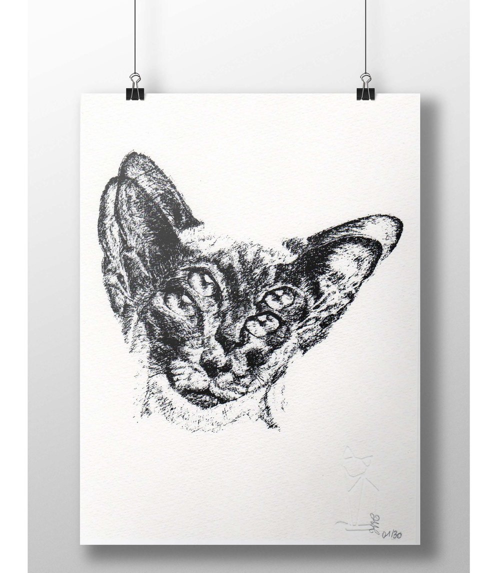 Image of "Copycat" art print