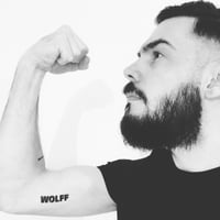Image 1 of WOLFF TEMPORARY TATTOO