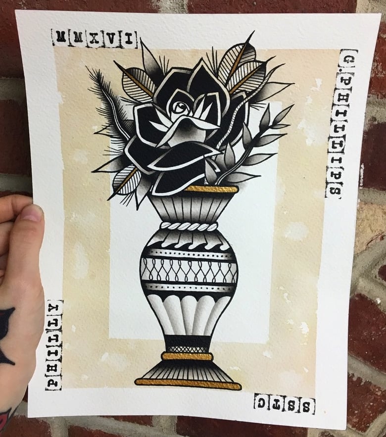 Image of [Raffle Ticket] Original Vase Painting by Gianna Phillips (8x10)