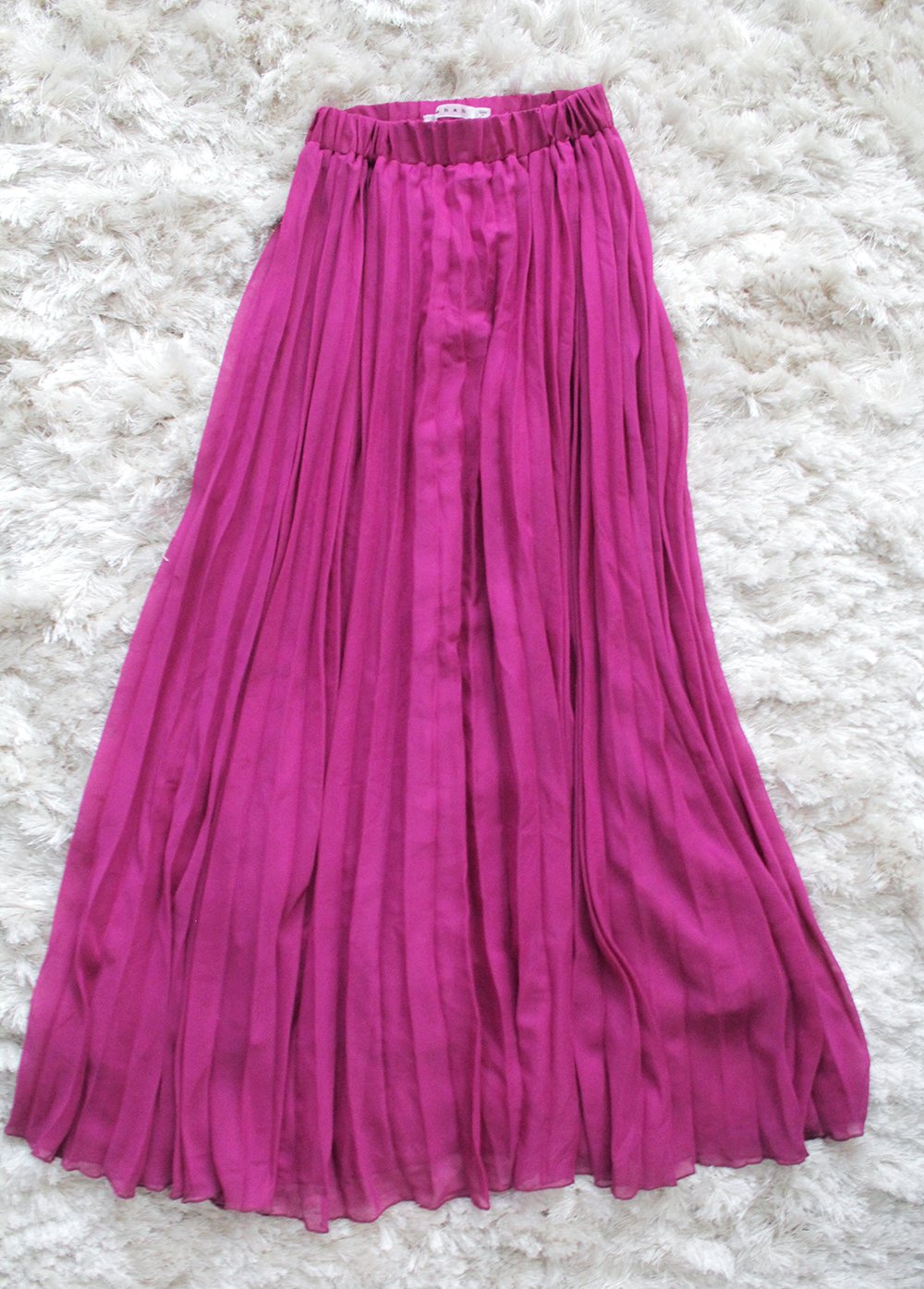 Purple Chiffon Skirt