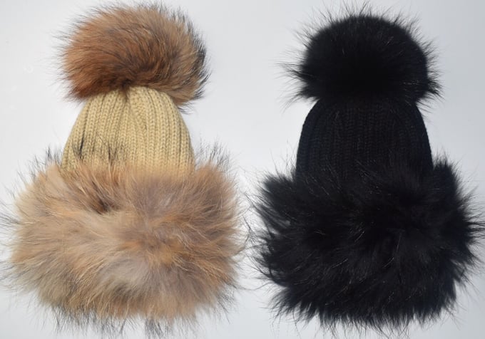 Image of Mongolian 'Double Racoon Fur' Hat