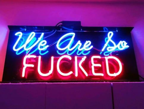 Image of "We Are So Fucked" NEON SIGN