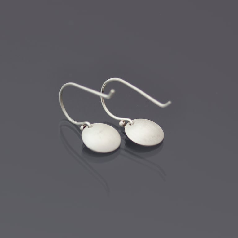 Tiny Silver Queen Anne's Lace Earrings Image 5