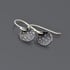 Tiny Silver Queen Anne's Lace Earrings Image 3