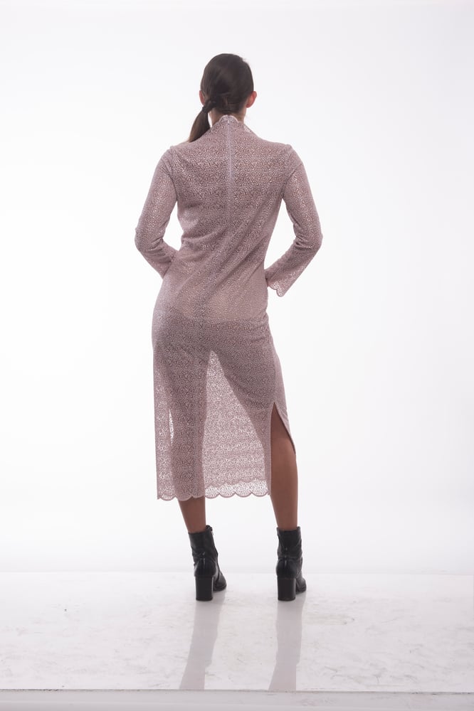 Image of Soft Pink & Silver Dress