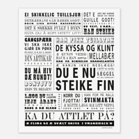 Bodø/Salten plakat "Du e nu steike fin"