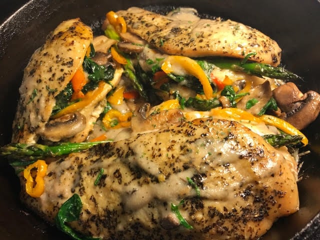 Image of Stuffed Chicken with Mushrooms Recipe