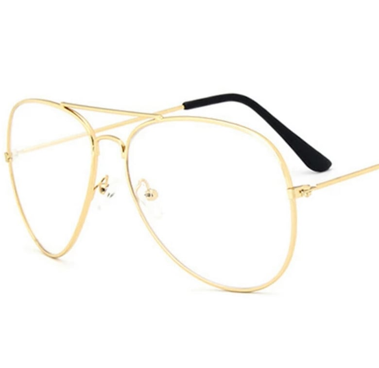 Image of GPA Gold Clear Lens Frame