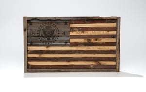 Image of Reclaimed wood flag