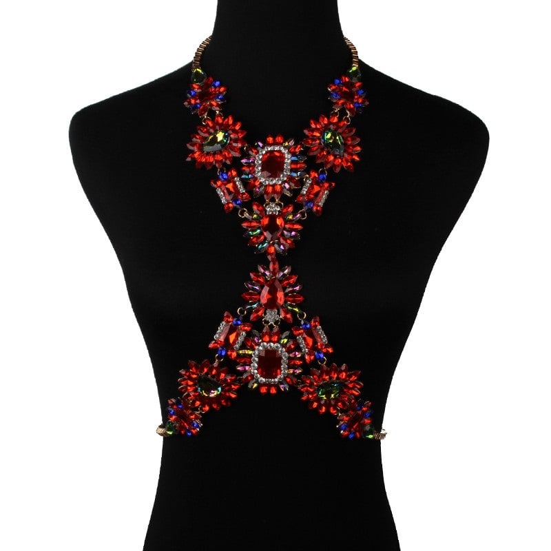 Image of Unapologetic Body Statement Necklace RED