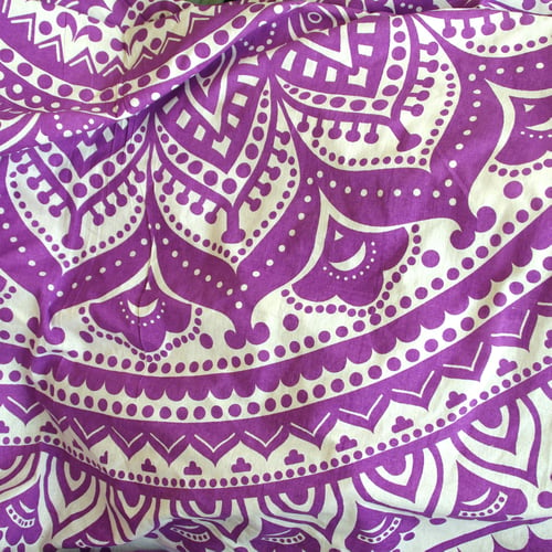 Image of Purple Haze Mandala Throw or Throw Set, from 