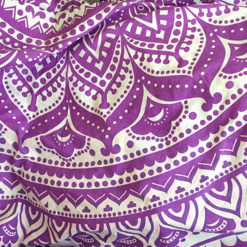 Image of Purple Haze Mandala Throw or Throw Set, from