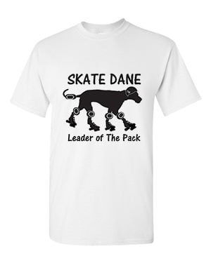 Skate Dane - Adult T-Shirt
