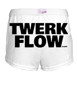 Image of White Twerk Flow Athletic Shorts