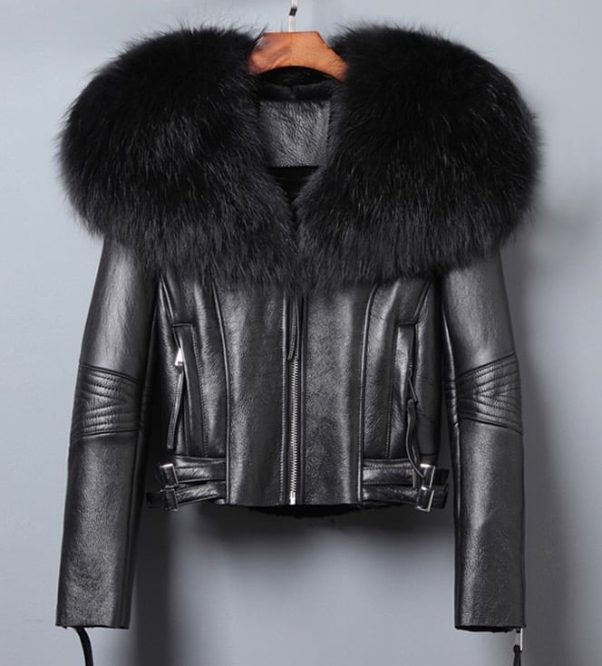Image of QUEEN LEATHER JACKET