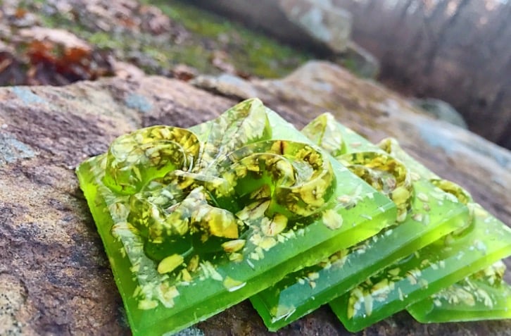 Image of OAT INFUSED MINT AND ROSEMARY MEDALLIONS