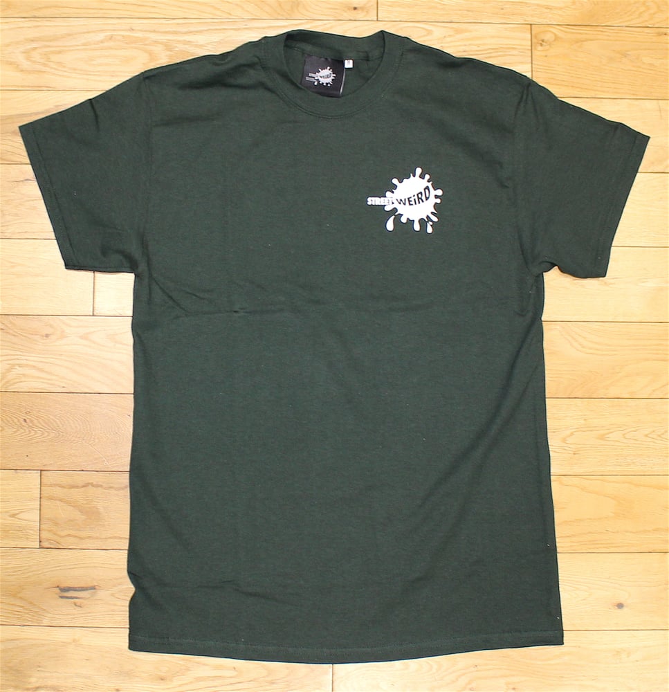 Image of JUST GWAAN DO IT 'BACKATIVE' UNISEX T-Shirt - Forest Green