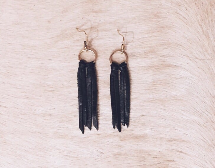 Image of Ezra Leather Earring