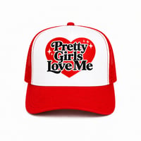 Pretty Girls Love Me Trucker RED