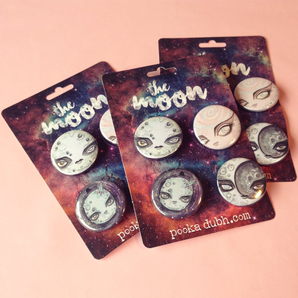 Image of Moon Badge Pack
