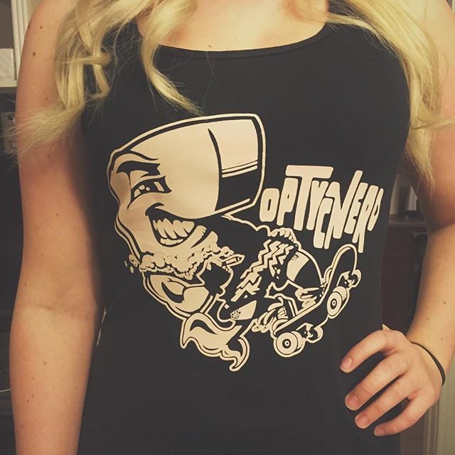 Image of OptycNerd Whale Womens Tank Top Black