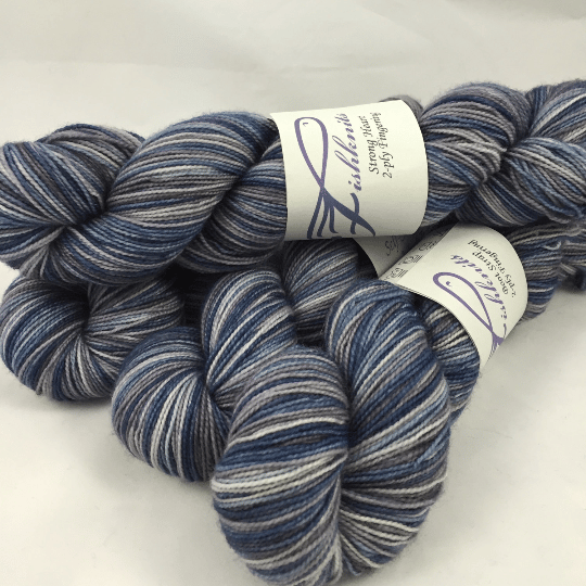 Image of Weekend Jeans: Superwash Strong Heart or Boot Strap BFL Self Striping Sock Yarn